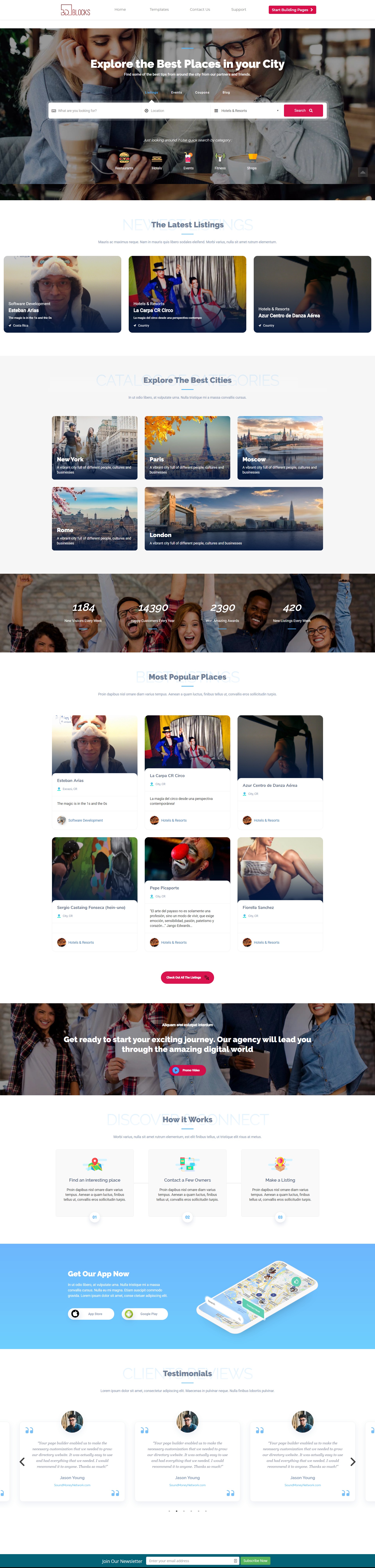 Quasar Theme - Homepage